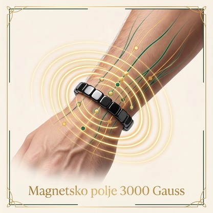 ZAVGOR® Magnetska Hematitna Narukvica – Zaštita, Smirenje i San