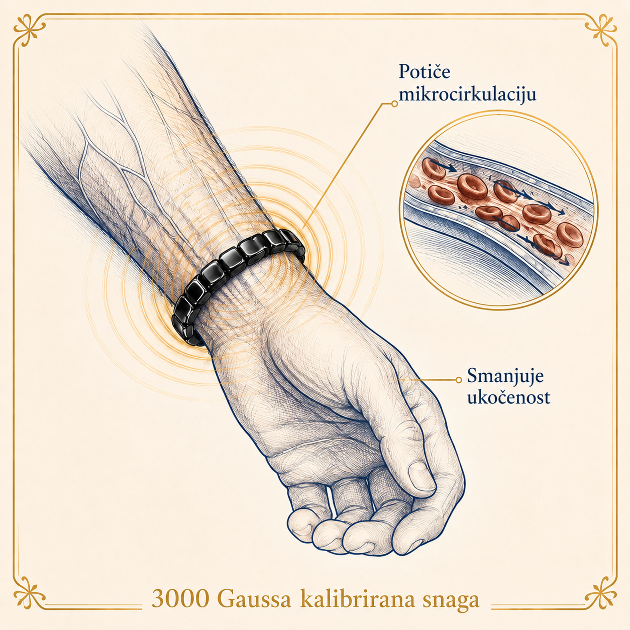 3000 Gaussa kalibrirana snaga